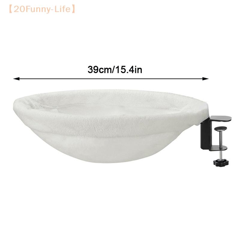 Cat Desk Bed Desk Cat Perch Comfortable Soft Round Desktop Cat Bed Table Mount Cat's Nest With Pet Mat Office Work Deskcat Bed
