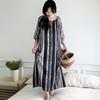 1011 new cotton and silk nightdress women's summer short-sleeved pajamas cartoon pony element long loose cotton silk skirt can be worn outside