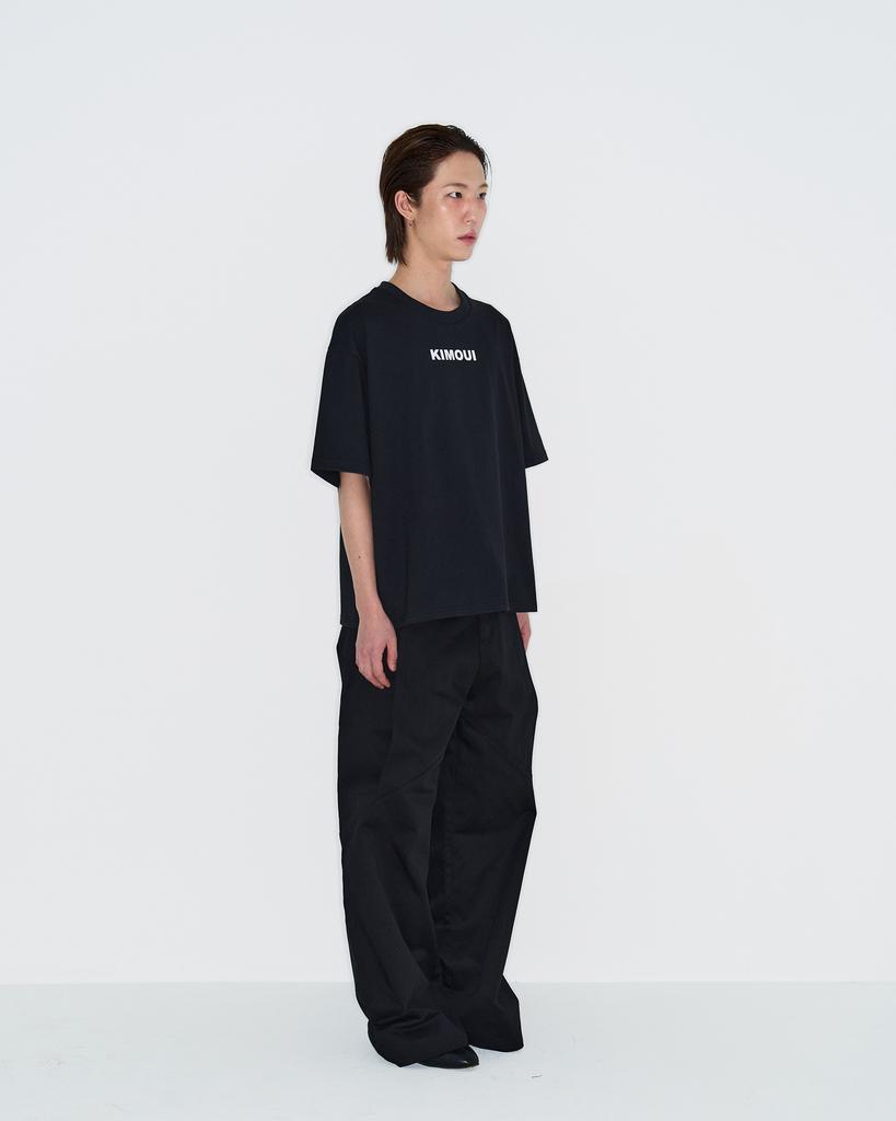 Kimoui Logo Print T-Shirt (Black)