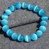 White Cat's Eye Crystal Bracelet for Women: Luxurious, Exquisite Jade String for Luck & Fortune.