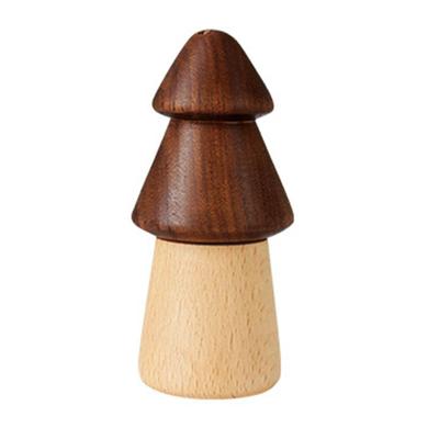 Pine Tree Toothpick Holder Decorative Small Exquisite Wood Cute Toothpick Dispenser Container for Home Kitchen
