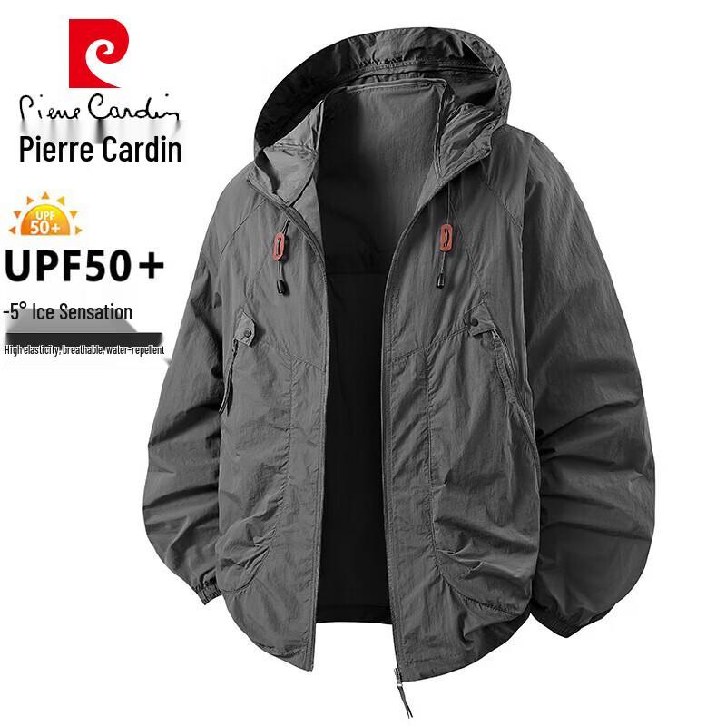 

Pierre Cardin Men s Lightweight Hooded Sun Protection Jacket 2XL