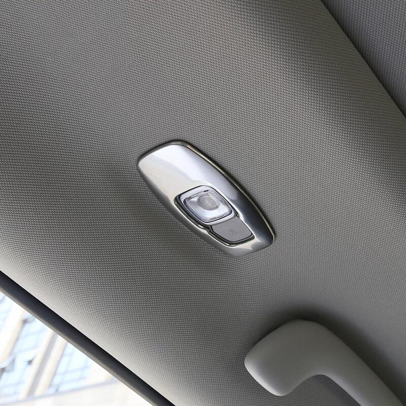 Accesorii auto din oțel inoxidabil pentru Renault Koleos 2017 2018, autocolant pentru abajur spate pentru lampă de citit