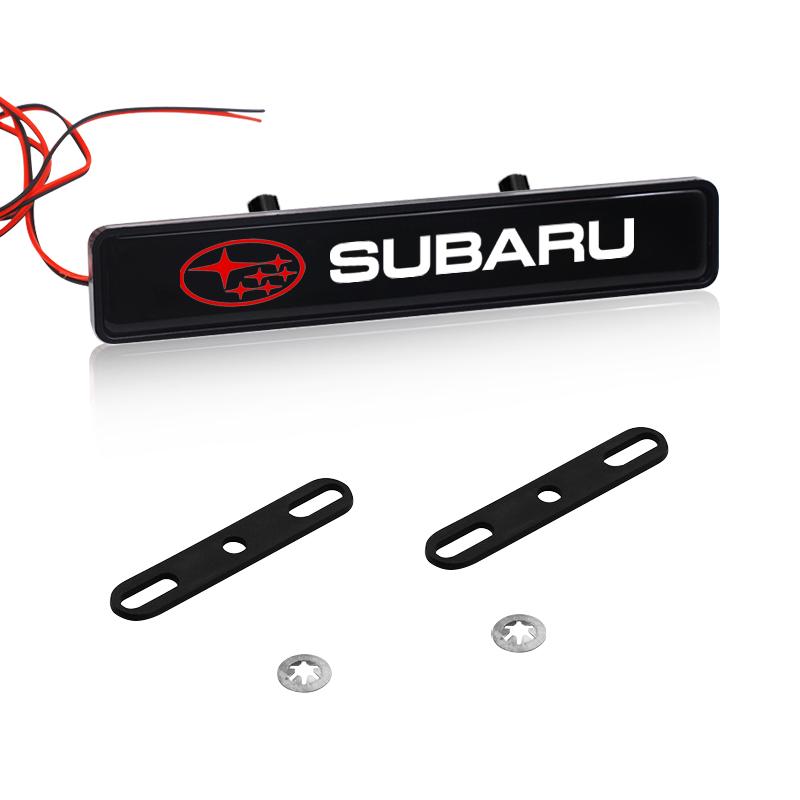 Car Front Hood Grille Emblem Badge Decorative LED Light for Subaru Forester Crosstrek Outback Impreza XV Tribeca Ascent Legacy uyu8