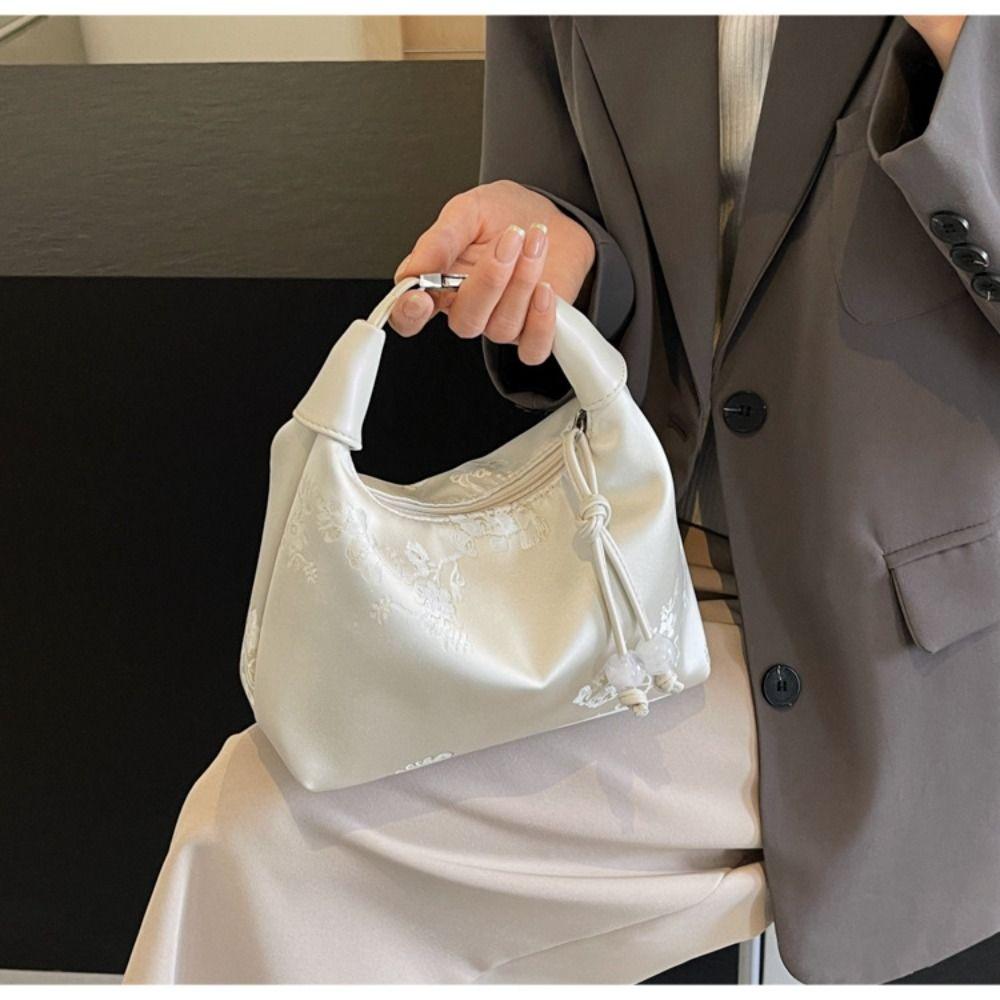 Embroidered Chinese Style Handbag Canvas Cheongsam Bag Retro Hanfu Embroidery Handbag  Wedding