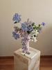 Grădina lui Monet Flori Artificiale Mov: Aranjament Decorativ pentru Fotografii și Vitrine.