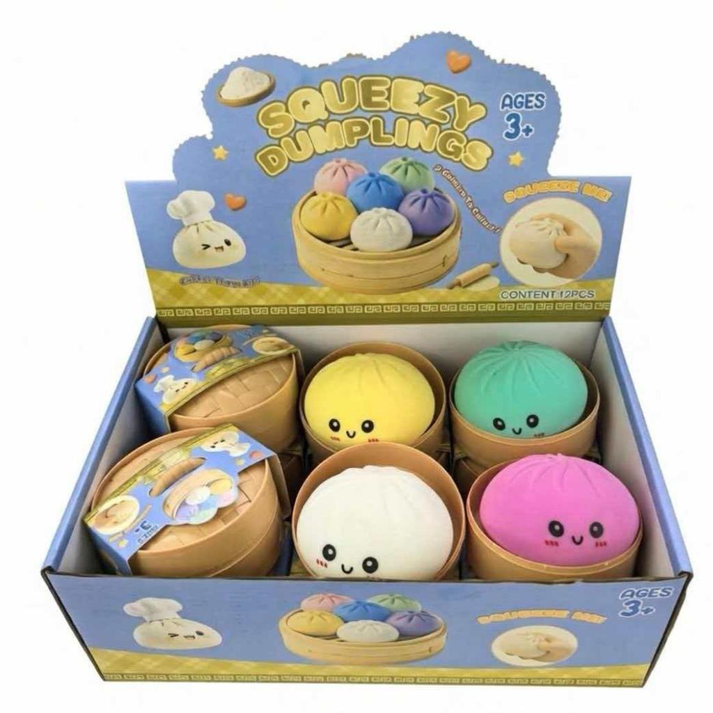 Barevné knedlíkové squishy stresové míčky Znovupoužitelné Nízký odskok Dekompresní hračky Těstová koule Jedinečná domácí dekorace Dárky