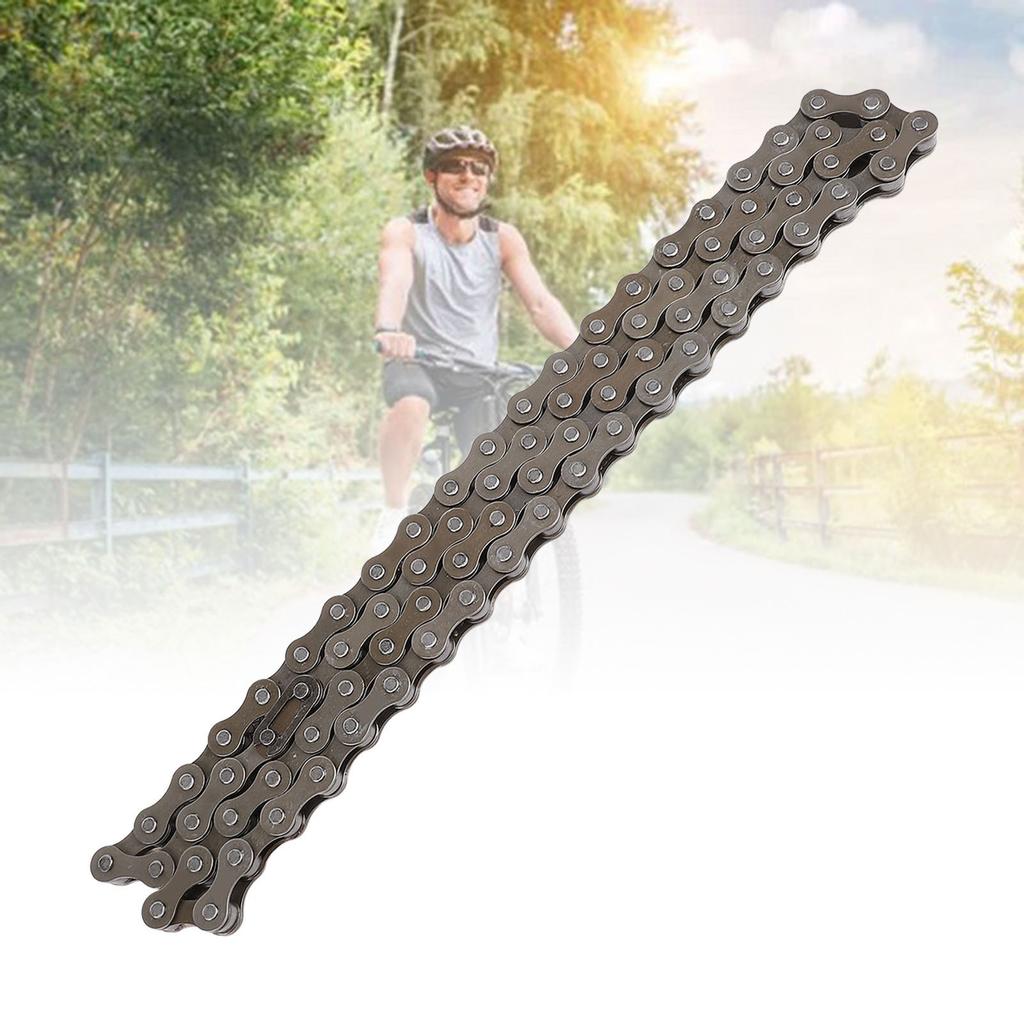 80 Glieder Antriebskette Ersatz für 410 Typ Radfahrkette Stahl Eisen Material