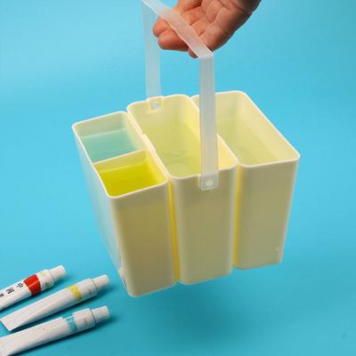 Detachable Plastic Paint Brush Washer Bucket Multi-Functional Brush Washing Tool Art Painting Holder Portable Cleaner