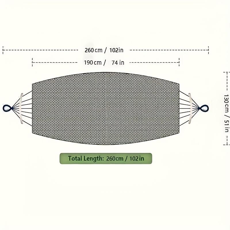 1pc Elastic Swing Chair Bed Adjustable Soft Rope Hanging Chair for Garden Outdoor Entertainment & Relaxation