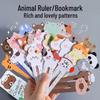 Cute Animal Cartoon Ruler Bookmarks: Fun Stationery Gifts for Primary Students