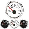 2" 52MM Voltmeter for Marine Boat Car 8-16V VOLTS with Warning Light 7Color Light Voltage Gauge Waterproof Auto Car Gauge Custom