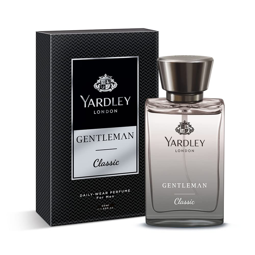 

Yardley London Gentleman Classic Perfume For Men 50Ml Woody Fougere Daily Wear Long Lasting Masculine Fragrance With Fresh Citrus And Musk Notes