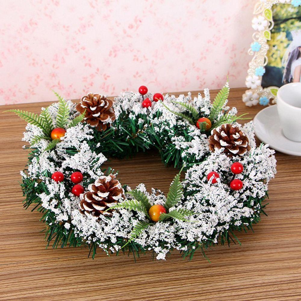 Ornament Red Berry Large Winter Snowflake Christmas Wreath Christmas Decor Garland Berry Wreath