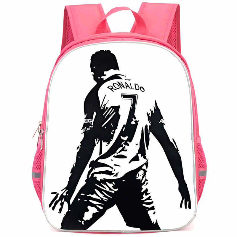 Cr7 Rucksack Hochauflösender Druck Große Kapazität Multifunktion Reißverschluss Oxford Rückenschutz Leichter Rucksack