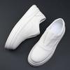 Light Luxury High-End Leather Little White Shoes Men'S Spring New Thick-Soled Heightening Board Shoes Trend Versatile Low-Top Stars With Shoes