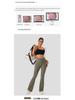Women's Solid Color High-Waist Flare Yoga Pants