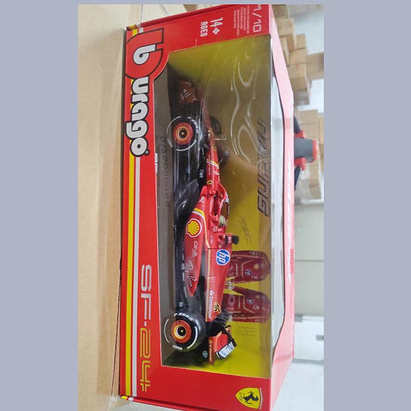 

Bburago Ferrari SF24 1:18 Модель гоночного автомобиля Формулы 1 из сплава (2024)
