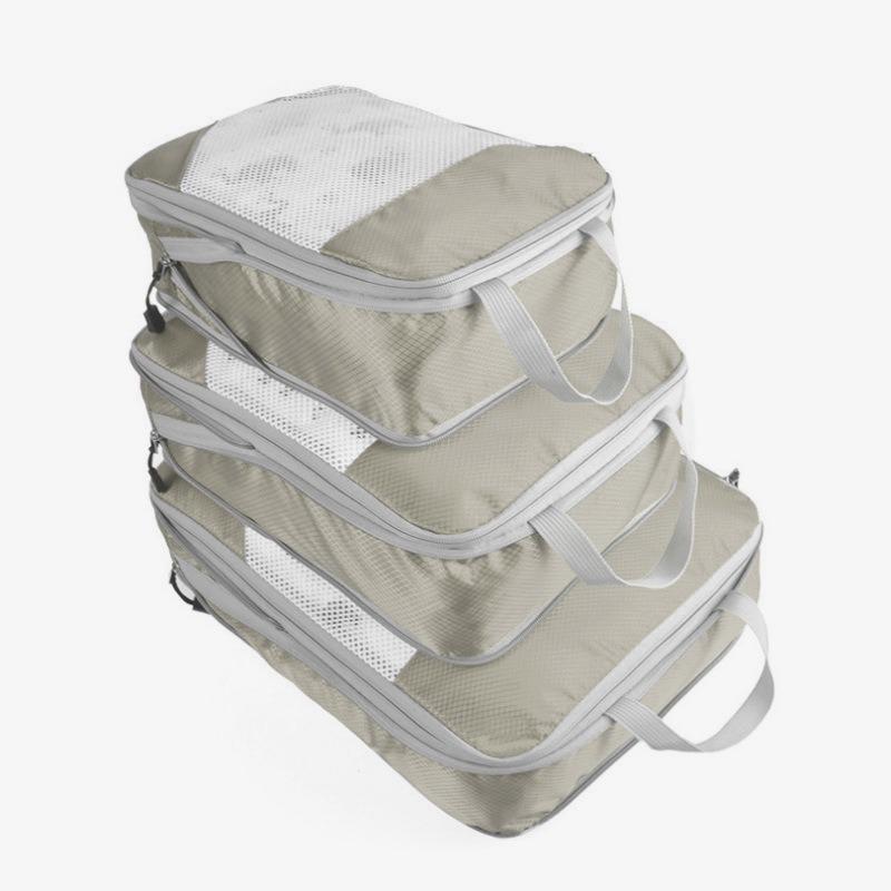 Travel Compression Storage & Organizer Bags: 3-Piece Set - Dustproof, Moistureproof, Portable, Large-Capacity for Clothes & Underwear