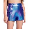 Girls Metallic Shiny Hot Pants