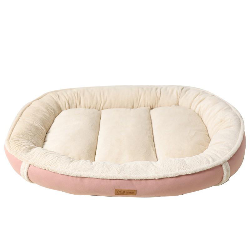 Four Seasons Oval Oxford Cloth Pet Bed for Dogs and Cats