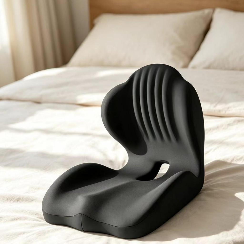 Ergonomic Memory Foam Chair with Lumbar Support for Posture Correction and Pressure Relief