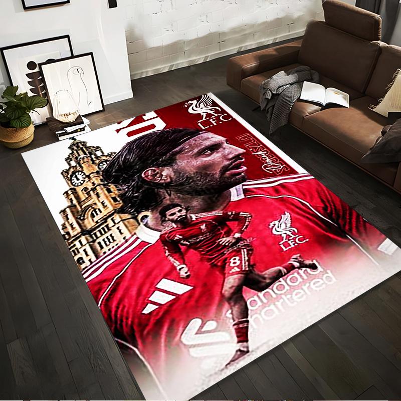 Liverpool futbola tēmas paklājs Neslīdošs paklājs