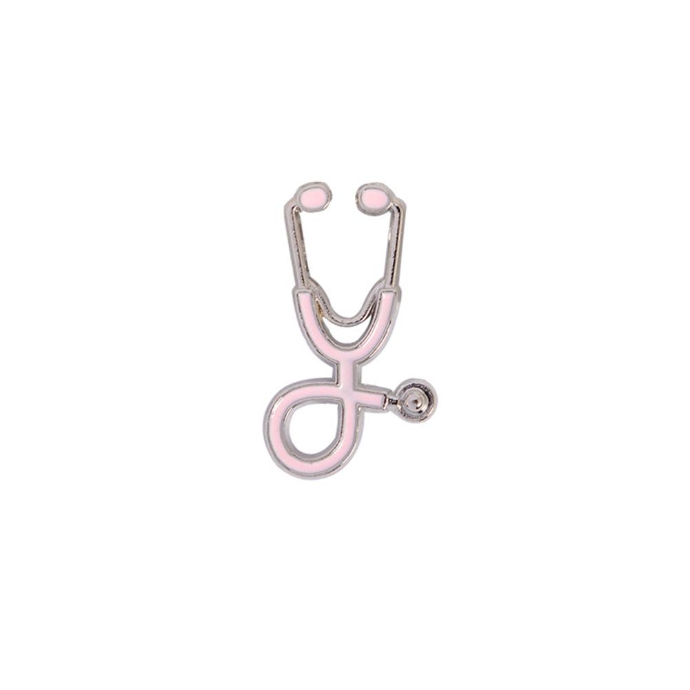 Creative Doctor Stethoscope Brooch Cute Cartoon Pins Jewelry Accessories For Women Girls