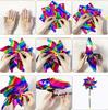 Striped Laser Rainbow Pinwheel Bird Repellent Toy