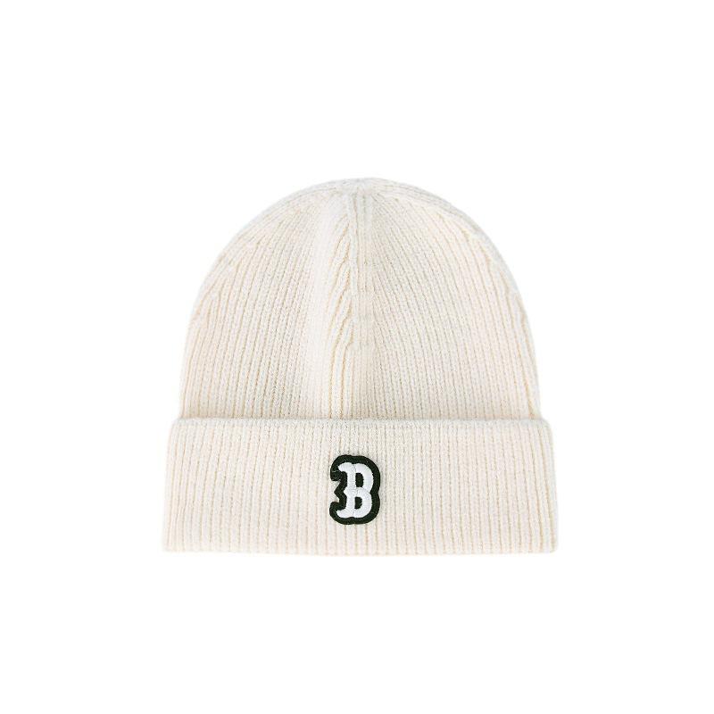 Ear Protection Woolen Hat Korean Style Personalized Three Dimensional Embroidered B Letter Cold Hat Warm and Versatile Knitted Hat