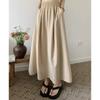 Spring Summer Women Colorful Long Skirts Girls Versatile Comfortable Elastic Dress Female Concise Leisure Vacation Skirts