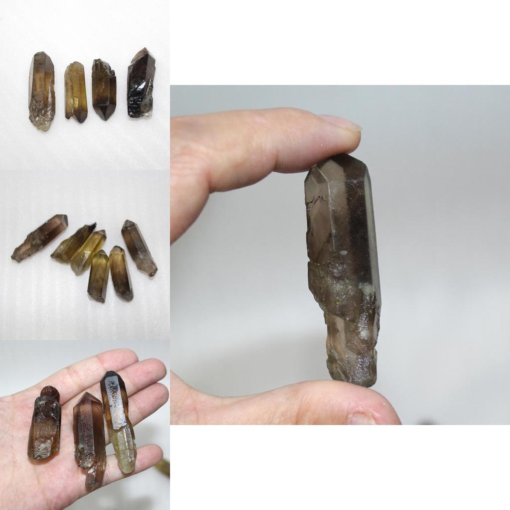 Natural Lemurian Rough Smoky Quartz Crystal Point For Healing Spiritual Growth Home Decor