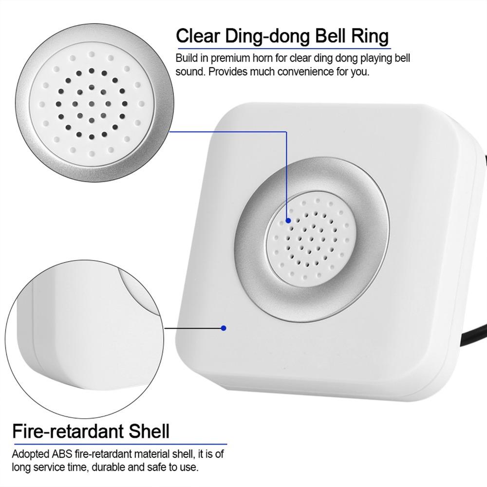 DC 12V Door Bell Mechanical Chime Door Access Control System Modern Wired Doorbell Chime Office