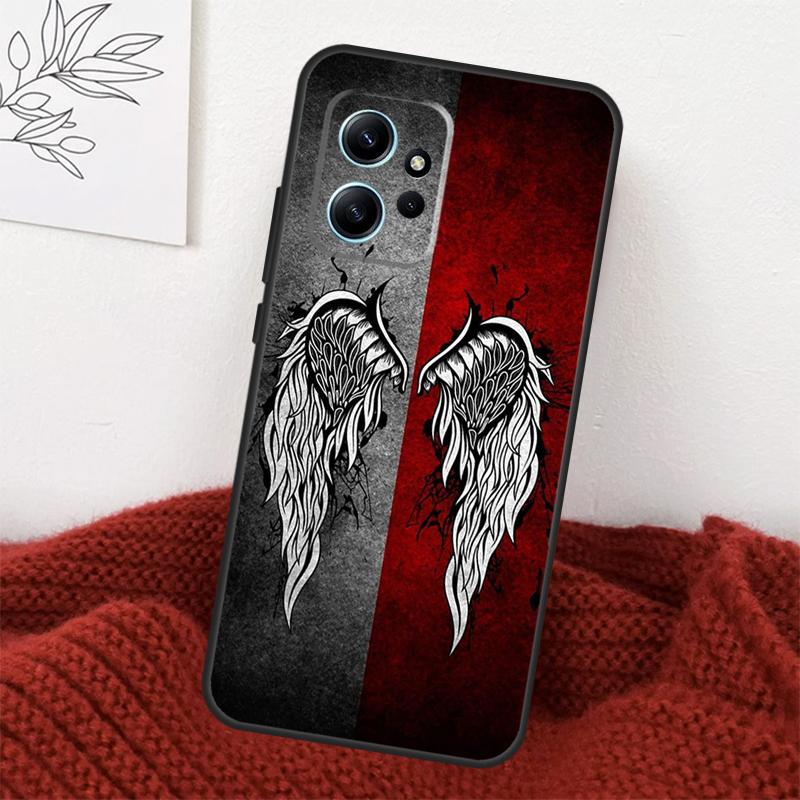 Wings Angel Devil Case For Xiaomi Redmi Note 14 10 11 12 13 15 Pro Plus Cover For Redmi 15 15C 13C 12C 10C 14C