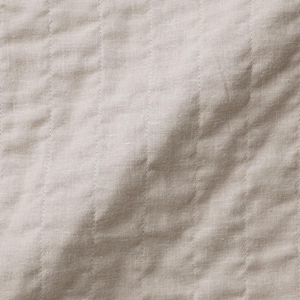 MUJI Kapok Blend Double Gauze Quilted Light Size M Women's Jacket, Beige, (BD103A5S)