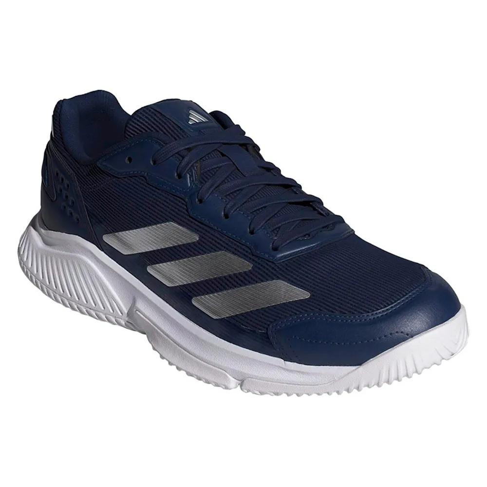 Adidas courtquick sneakers recycled materials dark blue/silver met./ftwr white