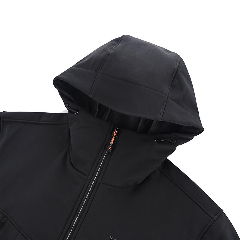 Toread Men's Hooded Water-Repellent Fleece-Lined Softshell Jacket