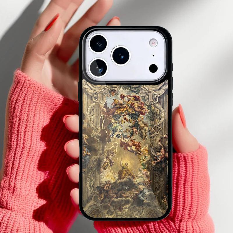 Renaissance Art Paint Phone Case for iPhone 17 Air 16e 15 14 13 Pro Max Back Cover for 12 11 Pro Coque