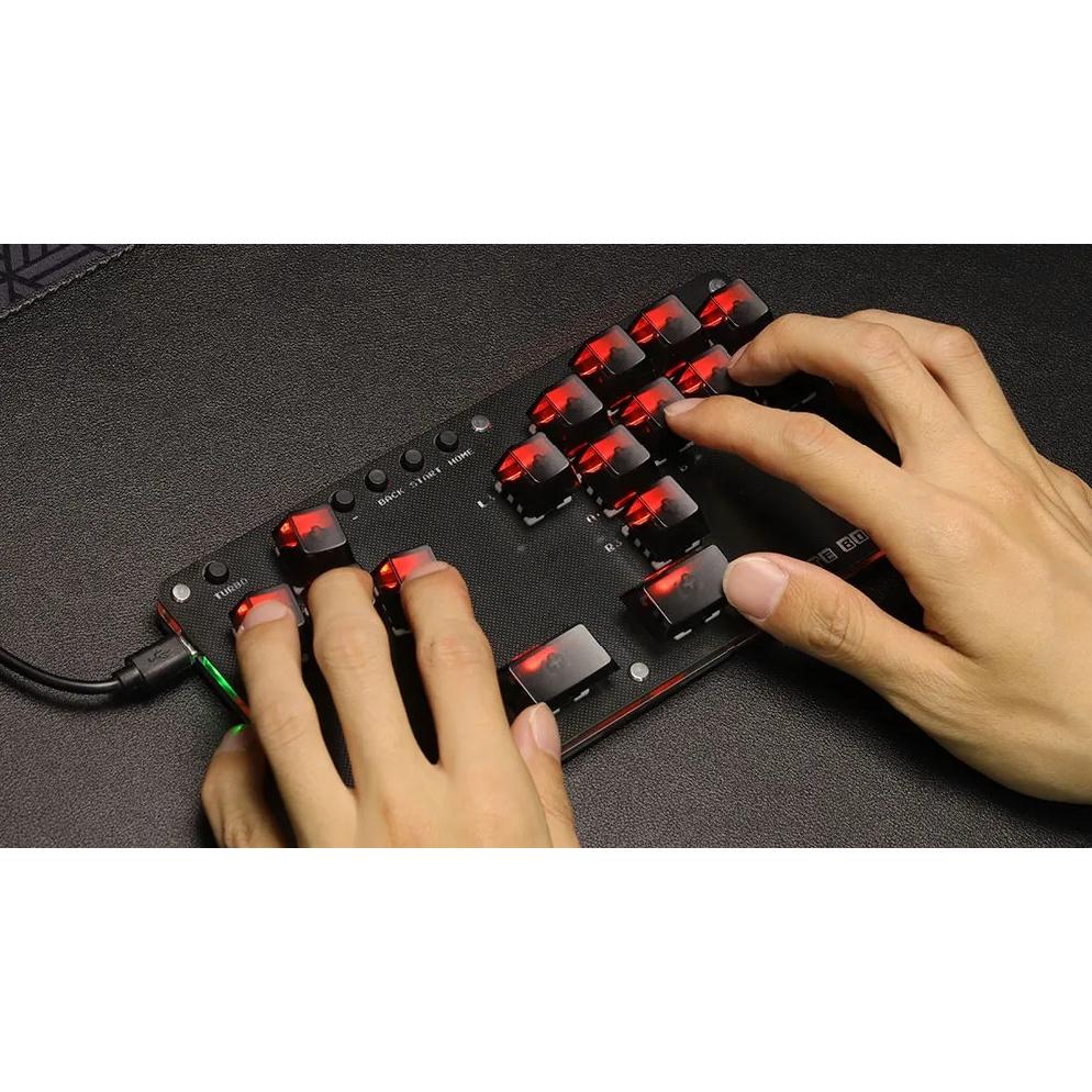 Haute42- COSMOX Mini Stickless Arcade Controller Fightstick Hitbox for PC /Ps3/ Ps4 /Switch arcade joystick fight sticks ps4