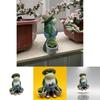 Cute Resin Frog Hanging Decor Miniature Garden Ornament For Office And Home Decor