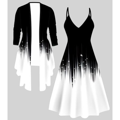 Completo con Cappotto Stampato 3D per San Valentino, Stampa Fashion Totem Classico Eccentrico, Adatto a Vari Stili di Moda e Occasioni
