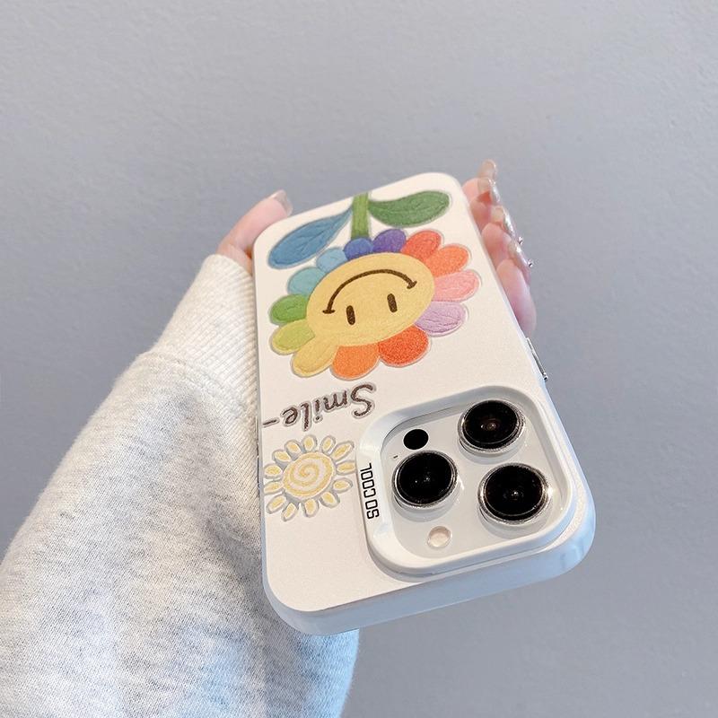 Colorful Sunflower for Apple 16promax Creative for IPhone13/12 Phone Case 15plus Anti-fall 11