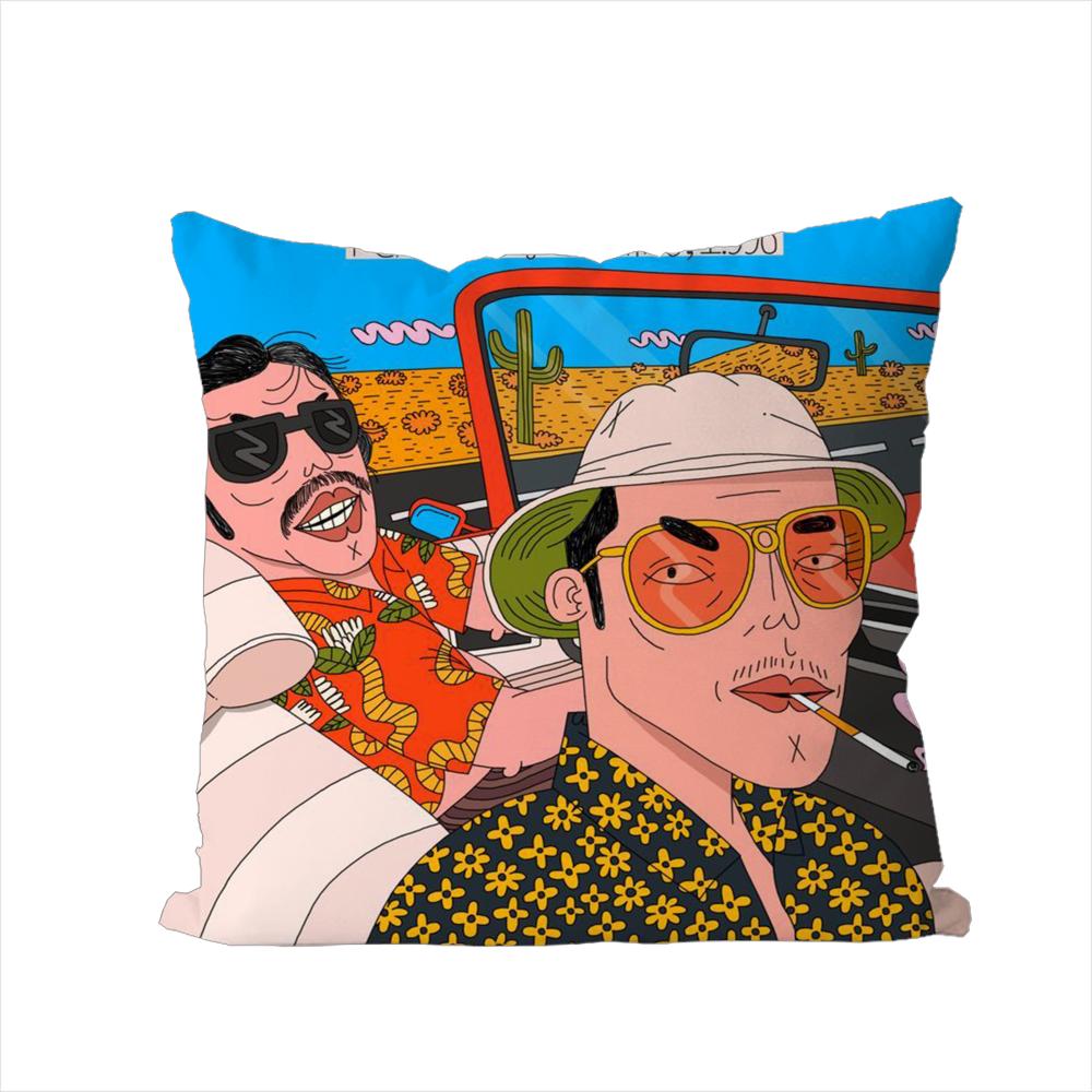 Fear And Loathing In Las Vegas Pillow Case For Car Sofa Decorative Home Doublesided Print Plush Square Throw Pillow Cushion Cov