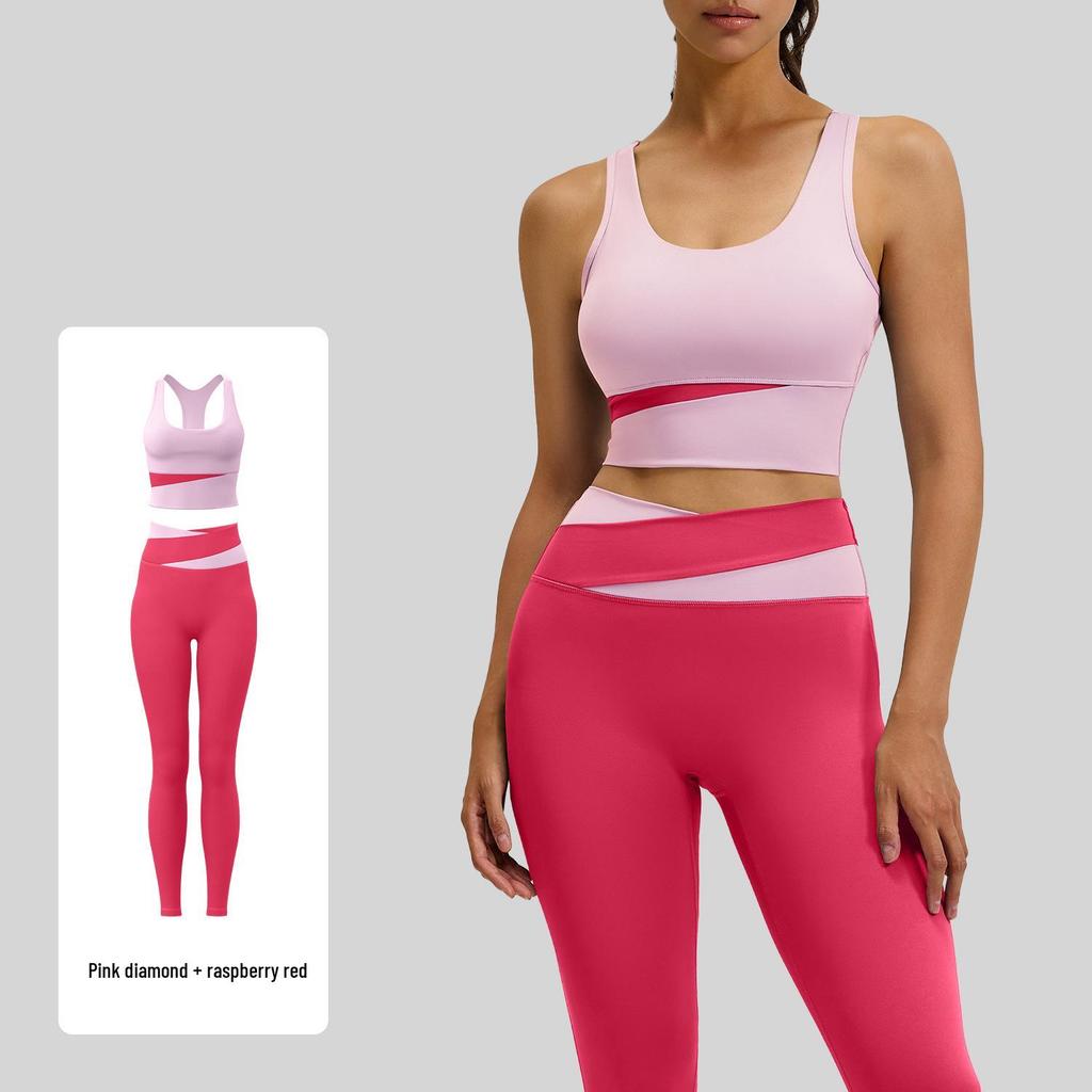 Juyitang Women's Colorful Shockproof Yoga and Fitness Suit