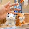 New Year Bag Hanging Ornament Stuffed Toys Car Plush Keyring Tiger Plush Keychain Plush Pendant