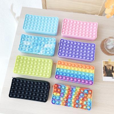 20cm Pencil Case Push Bubble Toy Pop Its Autism Squishy Stress Reliever Toys Learning Pencil Case Anti-stress Fidget Toys Gifts