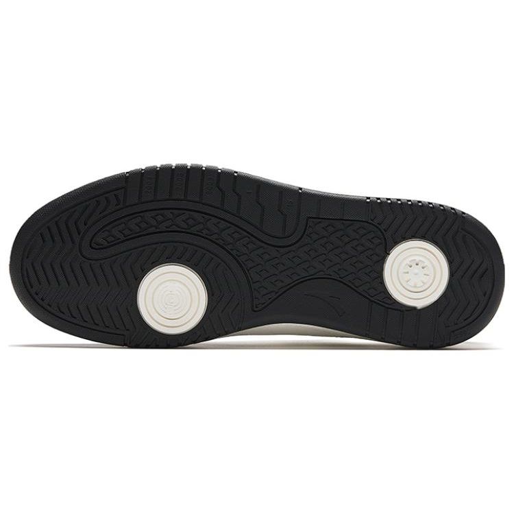 Anta Wavy Shoes Non-Slip Wear-Resistant Lightweight Low-Top Skate Shoes Men Sneakers Black White 912348003-2