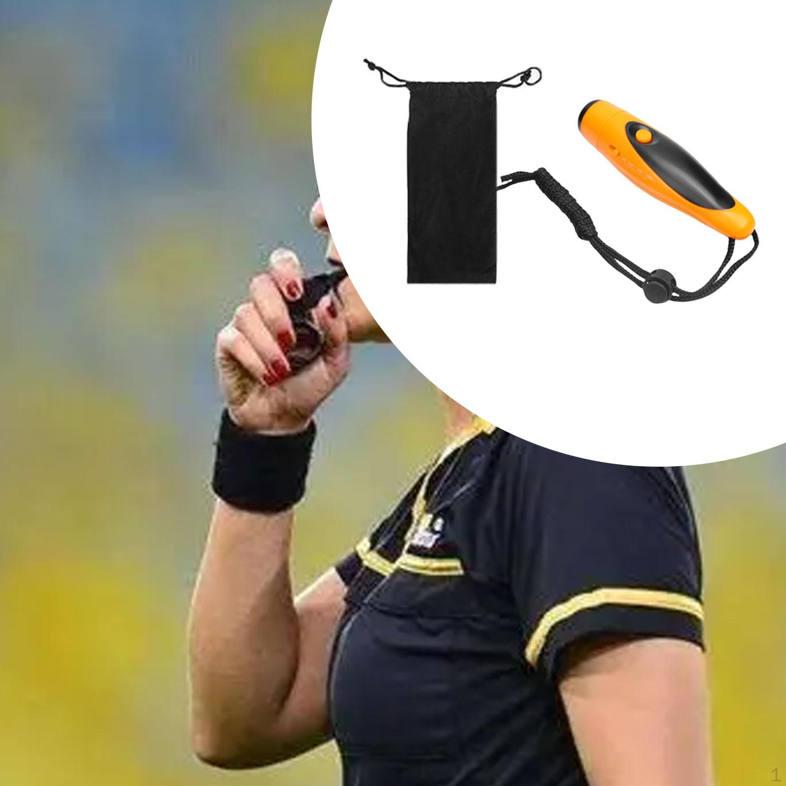 

Электрический свисток 3 тона ручной со шнурком высокая громкость для учителей судей экстренных ситуаций жёлтый