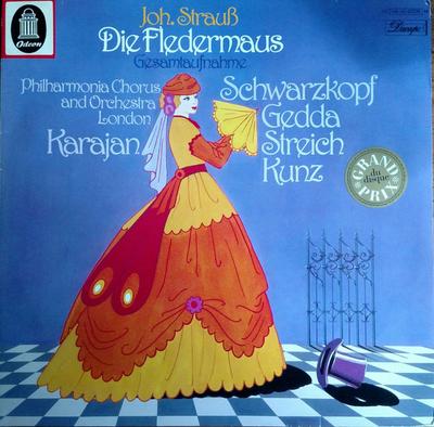 LP Record ELISABETH SCHWARZKOPF NICOLAI GEDD  Johann Strauss Jr.  Die Fledermaus 1C1490042728M EMI Germany Classical Used