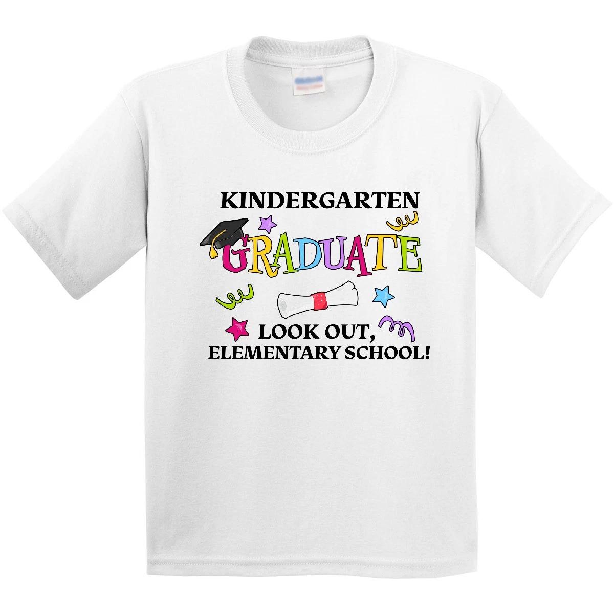 Inktastic Kindergarten Graduate Look Out, Eletary School! Youth T-Shirt Kids 130